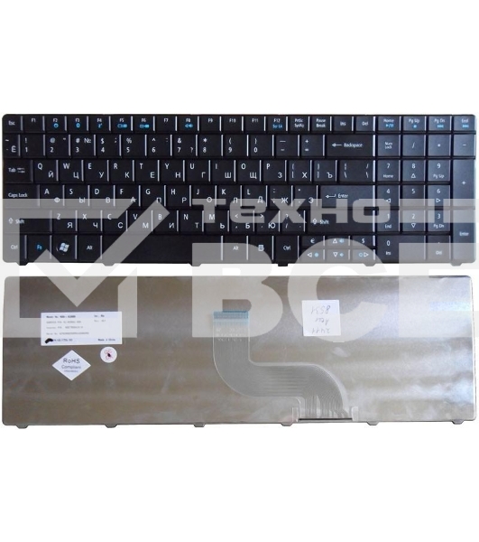 Клавиатура для ноутбука Acer TravelMate 8531 8531G 8571 8571G 8571T черная