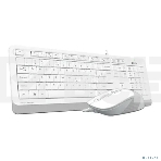 Клавиатура + мышь A4Tech Fstyler F1010 клав:белый/серый мышь:белый/серый USB Multimedia, фото4
