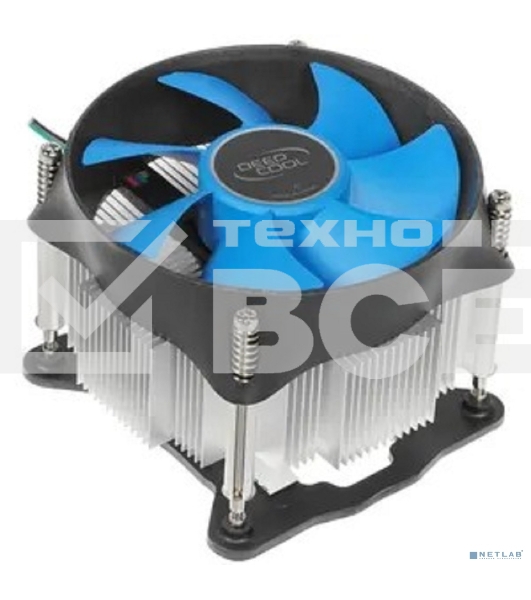 Кулер для процессора DEEPCOOL THETA 31 PWM 1700 черный/синий, 92 мм, алюминий/медь, 2400 об/мин, 30.3 дБ, 4 pin, 95 Вт, 66 мм