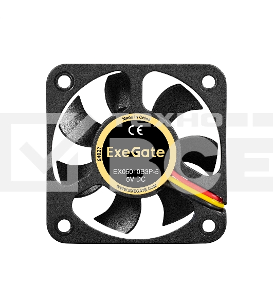 Вентилятор для корпуса ExeGate EX05010S3P-5 черный, 50 мм, 5500 об/мин, 33.5 дБ, 3 pin