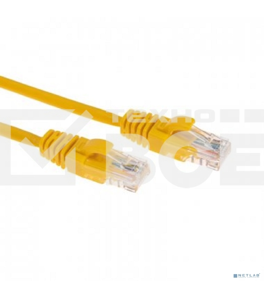 Патч-корд U/UTP, CAT 5e, RJ45-RJ45, 26AWG, ZH нг(А)-HF, желтый, 3м  REXANT