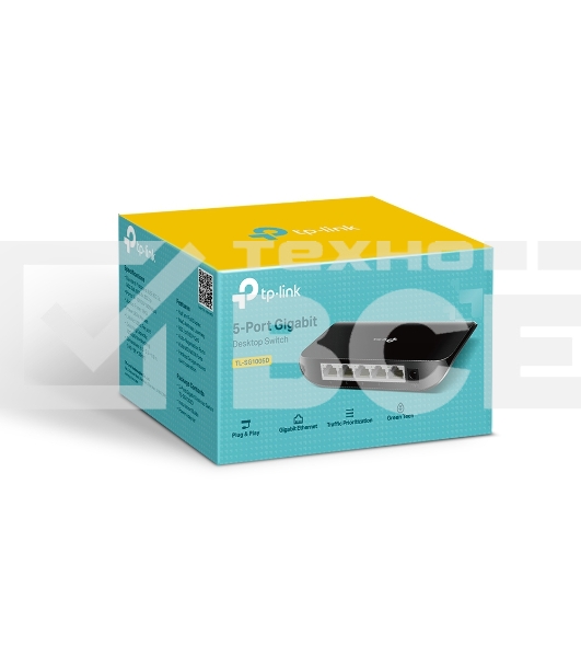 Коммутатор TP-Link SMB TL-SG1005D Коммутатор 5-port Gigabit Switch, plastic case