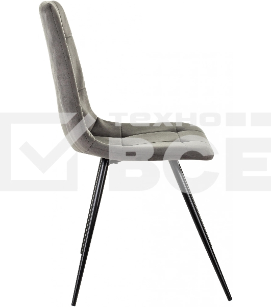 Стул для дома Бюрократ CH-K1_4 комплект 4 шт т. серый Holland 18 металл черный на ножках (CH-K1_1/HL18_4)