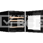 Винный шкаф Kuppersberg RBW 66, встраиваемый, High-Tech, объем 85 л, вместимость 36 бутылок, диапазон температуры 5-22 градусов, сенсорное открытие двери, 3 полки из бука, LCD дисплей, уровень шума 39 дБ, черный, фото6