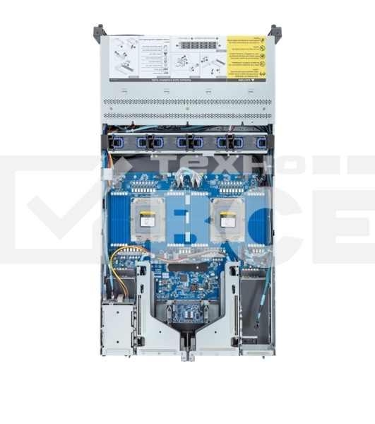 Серверная платформа Gigabyte Server Platform R283-Z91 Rev.3x/2U/2xAMD (9004/9005)/2xHS/24xDIMM/12xLFF SAS/SATA + 2xSFF SAS/SATA + 3xM.2 PCIe Gen3/2xGbE/2xOCP 3.0/6xFHHL/2x1600W/Rails