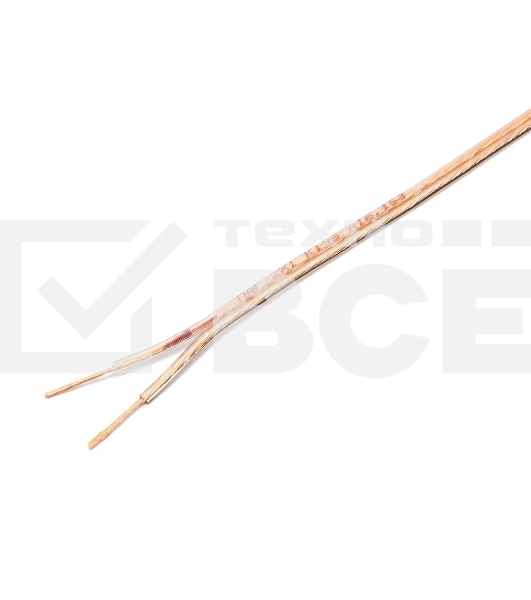 Акустический кабель Cablexpert CC-TC2x1,0-30M, прозрачный,  30 м, бухта