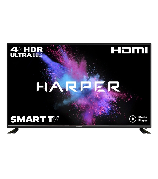 Телевизор Harper 58' 58U750TS черный Direct LED UHD 60Hz Smart