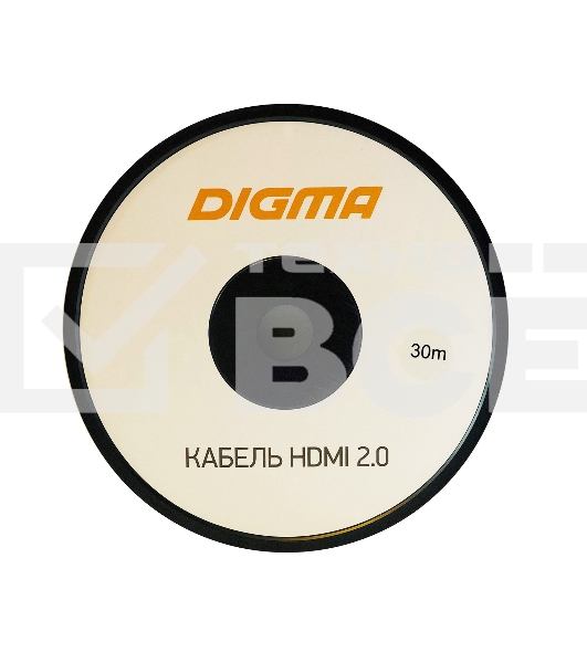 Кабель аудио-видео Digma HDMI 2.0 AOC HDMI (m)/HDMI (m) 30м. позолоченные контакты черный