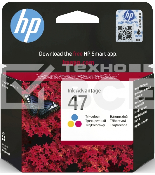 Картридж струйный HP 47 6ZD61AE многоцветный (700 стр.) (2мл) для HP DJ IA Ultra 4828