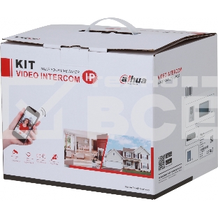 Комплект домофона Dahua DHI-KTP01L(S) черный