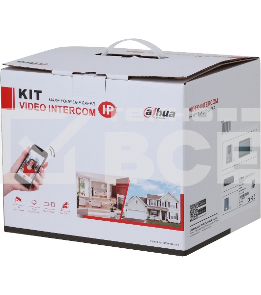 Комплект домофона Dahua DHI-KTP01L(S) черный