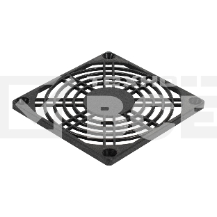 Решетка для вентилятора 80x80 ExeGate EG-080PSB (80x80 мм, пластиковая, квадратная, черная)