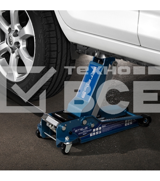 Домкрат STELS 51135гидравлический подкатной быстрый подъем 3.5т low profile quick lift 100-565мм
