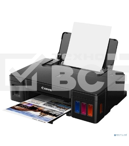 Принтер струйный Canon PIXMA G1410, 4-цветный струйный СНПЧ A4, 8.8 (5 цв) изобр./мин, 4800x1200 dpi, подача: 100 лист., USB, печать фотографий, печать без полей