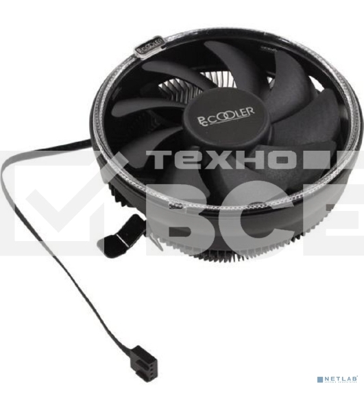 Кулер PCCooler E126MB черный 120мм алюминий 1800rpm 26.5db 4-pin 92W 70мм