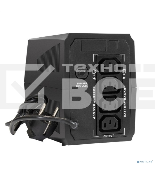 Источник бесперебойного питания ExeGate SpecialPro UNB-500.LED.AVR.4C13 <500VA/300W, LED, AVR, 4*C13, Black>