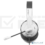 Наушники с микрофоном A4Tech HU-10 черный/белый 2м накладные USB оголовье, фото7
