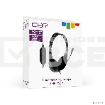 Компьютерная гарнитура CBR CHP 353M White проводная стерео, микрофон с шумоподавл., накл. наушники, USB, кнопка выкл. микрофона, регул. громк., регул. оголовья, длина каб. 2 м, цвет чёрный-белый, фото3