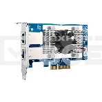 Сетевая карта/ QNAP QXG-10G2T Dual-port BASET 10GbE network expansion card; low-profile form factor; PCIe Gen3 x4, фото5