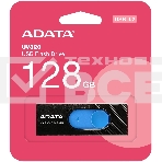 Флеш диск 128GB A-DATA UV320, USB 3.2, черный/голубой, фото5