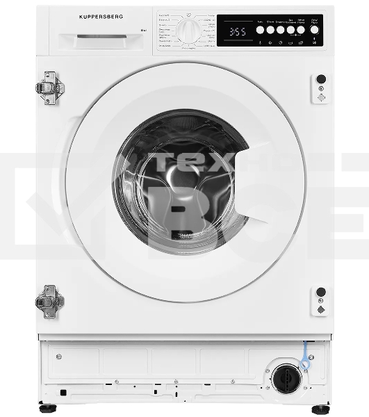Встраиваемые стиральные машины Kuppersberg WM 540, 8кг 1400 об/мин, инвертер, 15 программ, 81.9х59.8х55 см