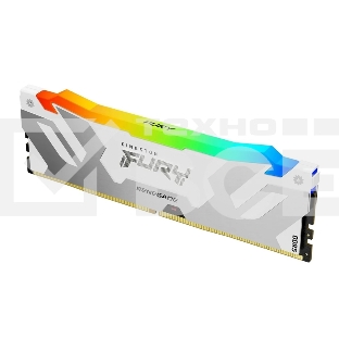 Оперативная память Kingston Fury Renegade, DDR5, 16GB (1x16GB), 7600MHz, CL38, DIMM, радиатор, RGB, белый