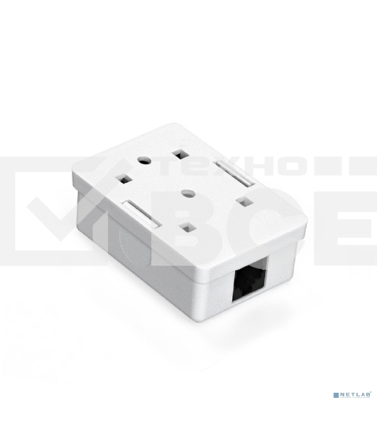Розетка компьютерная двойная ExeGate SM1-RJ45-C6 RJ-45 кат.6 UTP Krone/110