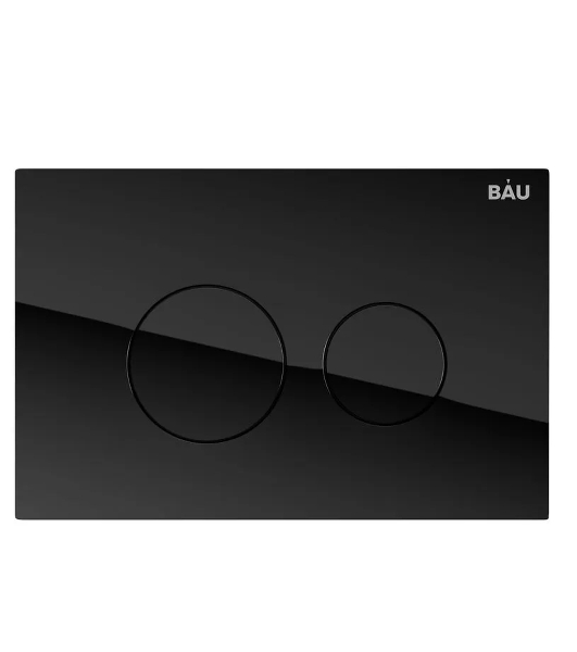 Комплект BAU 6 в 1: рамная инсталляция BAU NEO 45, унитаз подвесной безободковый торнадо Bau Dream 52х36 Hurricane-2, быстросъемное сиденье дюропласт микролифт, клавиша из стекла BAU Dream , черная