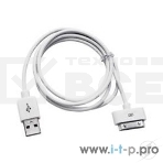 Кабель Gembird CC-USB-AP1MW USB AM/Apple для iPad/iPhone/iPod, 1м белый, блистер, фото2