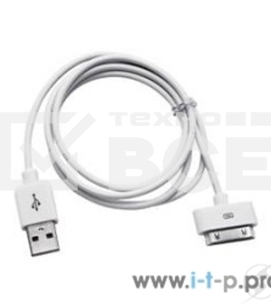 Кабель Gembird CC-USB-AP1MW USB AM/Apple для iPad/iPhone/iPod, 1м белый, блистер