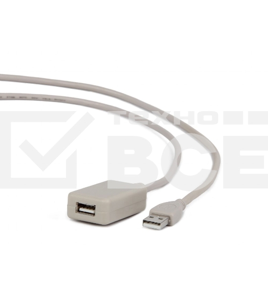 Кабель Gembird UAE016 USB 2.0 кабель удлинительный !!!Активный!!! 4.8м AM/AF