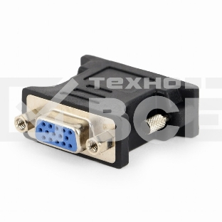 Переходник DVI-VGA Cablexpert A-DVI-VGA-BK, 29M/15F, черный, пакет