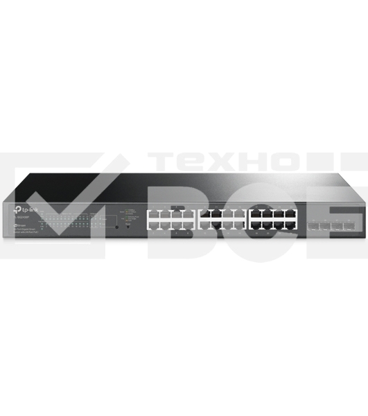 Коммутатор TP-Link TL-SG2428P JetStream гигабитный Smart коммутатор на 24 порта PoE+ и 4 SFP-слота SMB