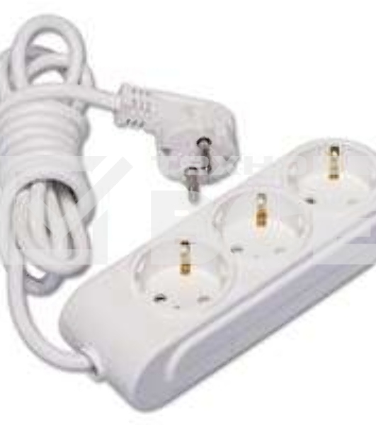 Удлинитель 3х3м с заземл. 16А защ. шторки Makel N3210043