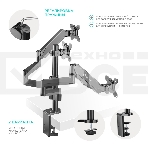 Кронштейн (держатель) ONKRON G280 для трех мониторов 13