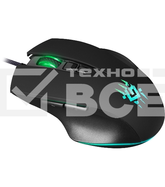 Мышь проводная Defender Wolverine GM-700L черный, 12800 dpi, USB, кнопки - 7