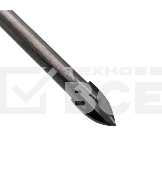 Сверло по стеклу и керамике Kranz 4 мм 4 грани шестигранный хвостовик