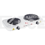 Плитка Galaxy Line GL 3002, белый, электрическая, 2500 Вт (1000Вт+1500Вт), 2 закрытых нагревательных элемента, макс. нагрузка 10 кг, диаметр нагрев. элементов 155 и 185 мм, металлический корпус покрыт эмалью, плавная регулировка температуры нагрева, 2 индикатора работы, фото7