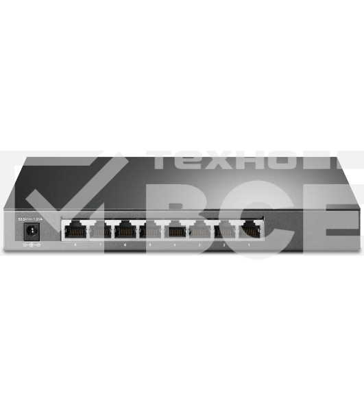 Коммутатор TP-Link JetStream 8-Port Gigabit Smart Switch with 4-Port PoE+, 4× Gigabit PoE+ Ports, 802.3at/af, 62 W PoE Power, Desktop Steel CaseIntegration with Omada SDN Controller, 802.1Q VLAN, STP/RSTP/MSTP, IGMP Snooping, 802.1p/DSCP QoS, ACL, 802.1x,