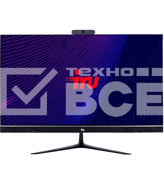 Моноблок IRU Агат 313 23.8' Full HD i3 10100 (3.6) 8Gb SSD256Gb UHDG 630 Free DOS GbitEth WiFi BT 120W клавиатура мышь Cam черный 1920x1080 (RUS)