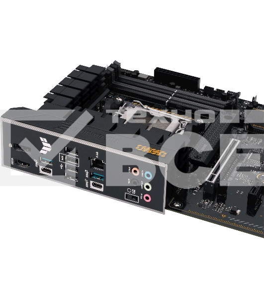 Материнская плата ASUS TUF GAMING B650-PLUS, AM5, AMD B650, 4xDDR5, 4xSATA, 3xM.2, 1xPCI-E 4.0 x16, 1xPCI-E 4.0 x4, 2xPCI-E x1, 1xHDMI, 1xDP, 1x 2.5Gb LAN, 2xUSB-A 3.2 Gen 2, 1xUSB-A 3.2 Gen 2x2, 1xUSB-C 3.2 Gen 2, 5x3.5 мм, 7.1, ATX