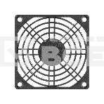 Решетка для вентилятора 80x80 ExeGate EG-080PSB (80x80 мм, пластиковая, квадратная, черная), фото2