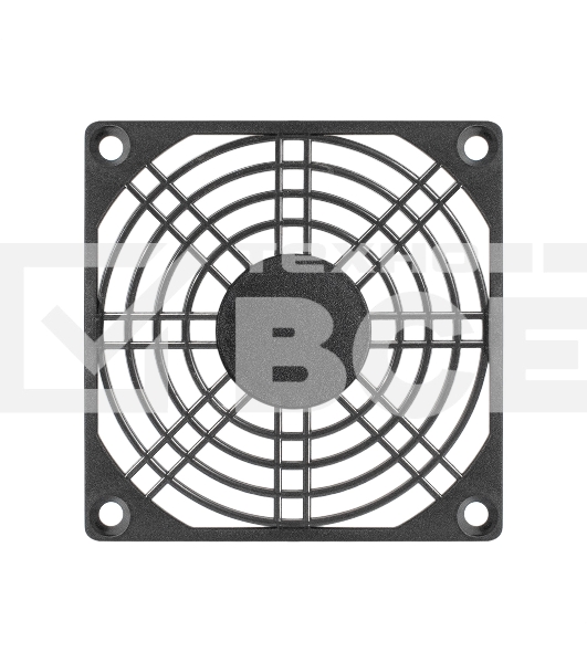 Решетка для вентилятора 80x80 ExeGate EG-080PSB (80x80 мм, пластиковая, квадратная, черная)