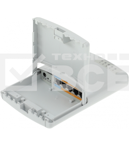 Маршрутизатор MikroTik RB750P-PBr2 PowerBox with 650MHz CPU, 64MB RAM, 5xLAN (four with PoE out), RouterOS L4, outdoor case, PSU, PoE, mounting set