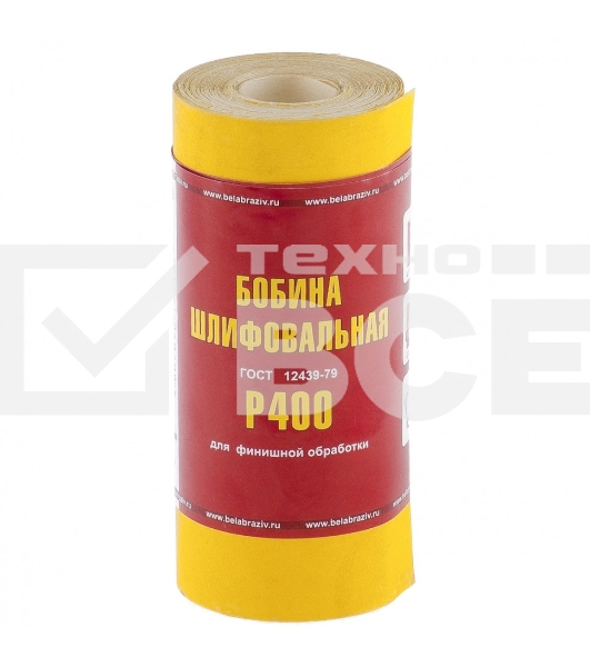 Шкурка Россия на бумажной основе,LP41C,зерн.Р400,мини-рулон 75637
