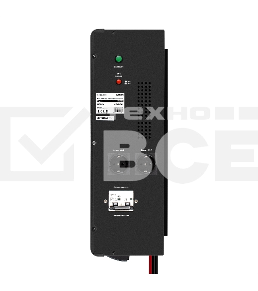 Комплект Источник бесперебойного питания EX296005RUS + батарея 40Aч EX282979RUS 4шт (инвертор, синус, для котла, настенный) ExeGate FineSine SX-7000.LCD.AVR.2SH.T <7000VA/5000W, чистая синусоида, цветной LCD-дисплей, AVR, 2*Schuko+клеммы, линейно-интерактивный, крепление настенное, черный> + батарея ExeGate HR 12-40 (12В, 40Ач) 4шт