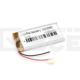 Аккумулятор Li-Pol (батарея) 6*30*60мм 2pin 3.7V/1100mAh