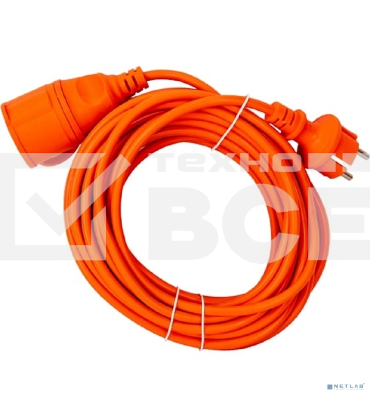 Удлинитель-шнур 1х10м вилка+розетка 2Р+РЕ IP44 УШ-01РВ 3х1 оранж. IEK WUP10-10-K09-44
