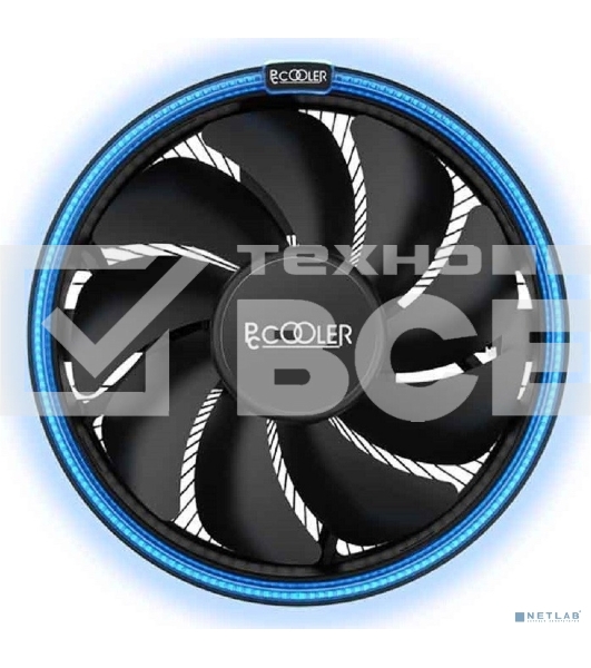 Кулер PCCooler E126MB черный 120мм алюминий 1800rpm 26.5db 4-pin 92W 70мм