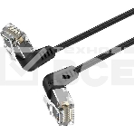 Патч-корд Vention прямой UTP cat.6a, RJ45 угол 90 - 2м. Черный, фото2